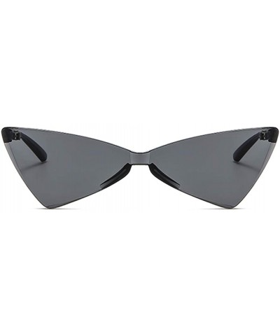 Butterfly Shaped Sunglasses Women Cat Eye Triangle Female Sun Glasses Retro Gift - Red and Black - CD18LR3ZYAI $11.27 Cat Eye