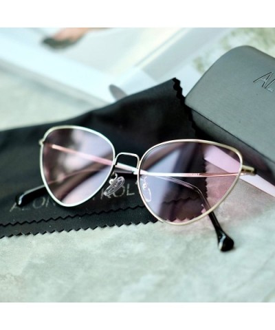 Cat Eye Vibes Metal Frame Sunglasses - Silver - C5186ZRHS9I $10.09 Cat Eye