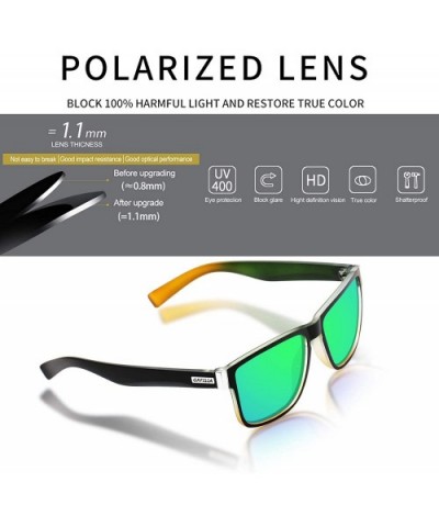 Vintage Polarized Sunglasses for Men and Women Driving Sun glasses 100% UV Protection - C218Y2SUIMK $12.38 Sport