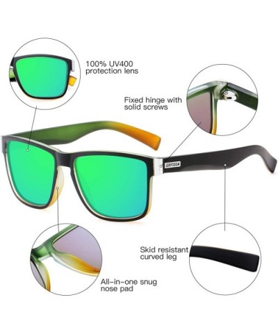 Vintage Polarized Sunglasses for Men and Women Driving Sun glasses 100% UV Protection - C218Y2SUIMK $12.38 Sport