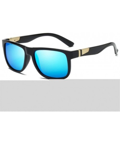 Polarized Sunglasses Classic Square Fishing Sunglasses Men UV400 - C2 Sand Black Green - CG18M3NCXKR $23.65 Oval