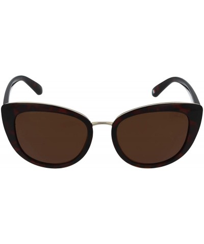 Polarized Sunglasses F-4304 Cat-Eye Polarized Fashion Sunglasses - UV Protection - Brown Tortoise - CT18KEG2L66 $32.84 Sport