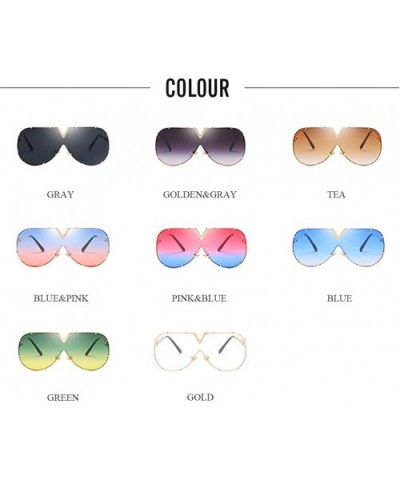 Fashion Metal Sunglasses for Men and Women for Driving Traveling Beach - Blue - CO18DM53Y9A $13.83 Sport