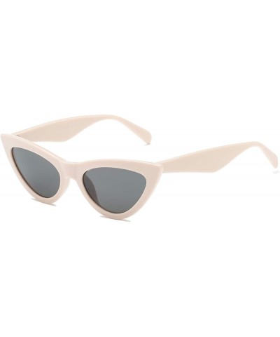 Women Retro Vintage Cat Eye Designer Sunglasses - Tan - CL18I9QEXM4 $6.70 Oversized