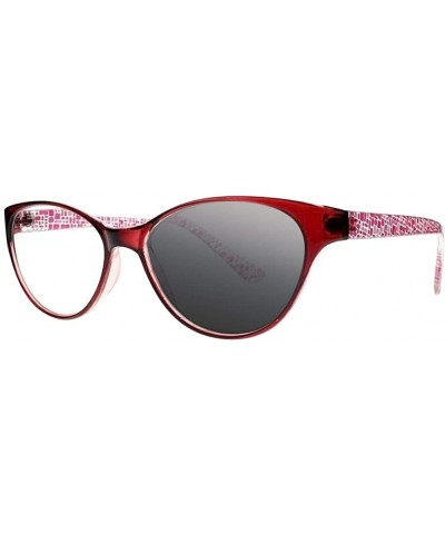 Women Oversized Cat Eye Transition Photochromic Bifocal Reading Glasses Sunglasses - Red - C418IE7A62T $22.28 Oversized