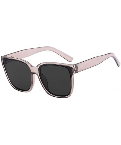 Unisex Sunglasses Fashion Bright Black Grey Drive Holiday Square Non-Polarized UV400 - Grey - CP18RI0SOZD $6.67 Square