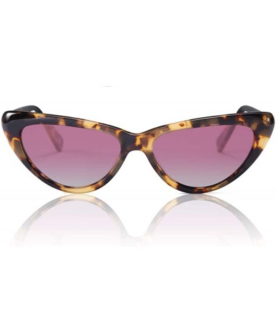 Cat Eye Sunglasses For Women - Vintage Polarized Acetate Sunglasses Retro Classic Designer Style - CG1966II96O $16.97 Cat Eye