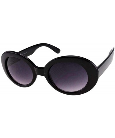 Kurt - Celebrity Inspired Oval Sunglasses - Black - CH18ROTEGM7 $10.64 Oval