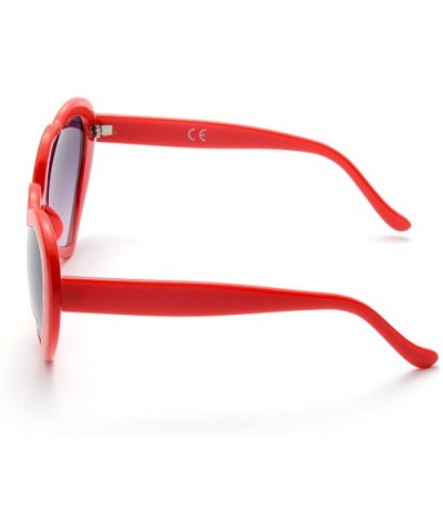 6 Pack Neon Colors Heart Shape Sunglasses Party Favor Supplies - Red - CH18CGOWXTC $7.61 Round