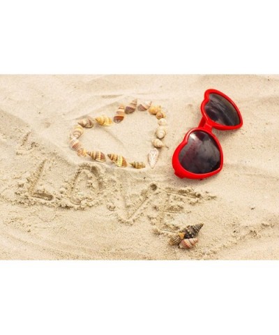 6 Pack Neon Colors Heart Shape Sunglasses Party Favor Supplies - Red - CH18CGOWXTC $7.61 Round