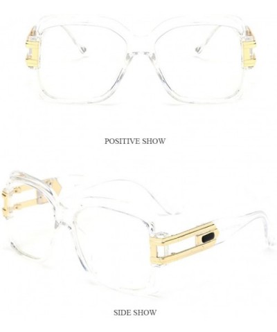 Anti-glare Retro Sunglasses Outdoor Sport Driving Goggles for Men Women - Transparent - CJ18CYXX088 $15.67 Sport