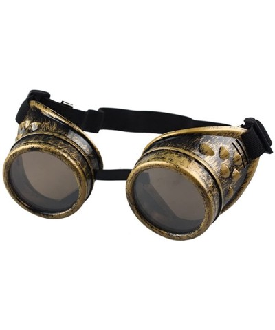 Sunglasses for Men Women Steampunk Goggles Glasses Retro Punk Hippie Sunglasses Vintage - D - CK18QMXCGDN $5.59 Goggle