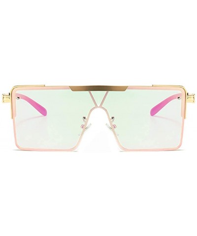 Unisex Oversized Square Sunglasses for Women/Men Alloy Frame Glasses UV400 - C3 - C7190808IYN $6.48 Oversized