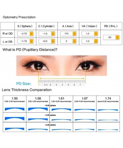 Asymptotic Multifocal Progressive Multifocus Eyewear 865 - Yellow Demi - CP18EEI2AK5 $14.94 Cat Eye