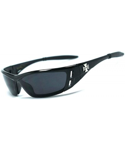 Sports Sunglasses SA6554 - Gloss Black - CM11GVTFKNN $6.21 Sport