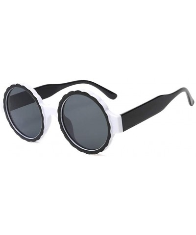 Polarized Sunglasses Round Frame Glasses Women's Fashion Sunglasses - White - CE18TN8QWO4 $5.92 Wrap