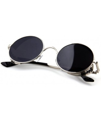 Gothic Steampunk Retro UV Sunglasses - C6124EUE7DT $10.84 Round