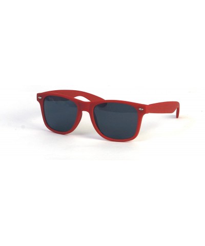 Wayfarer Rubber Coated Soft Feel Spring Hinge Sunglasses P714 - Matt Red - C611BRZ6ZNF $7.37 Wayfarer