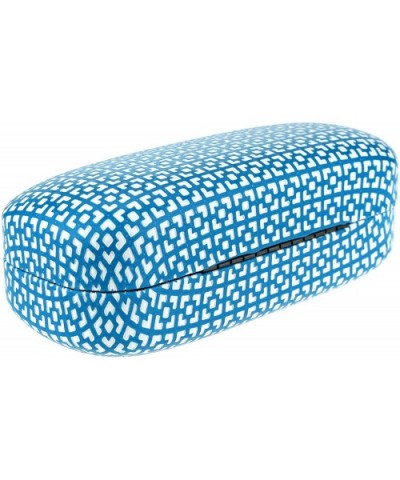 Sunglasses Glasses Protective Hard Case Square Lattice Pattern - Blue - CY186SX00G3 $8.27 Square