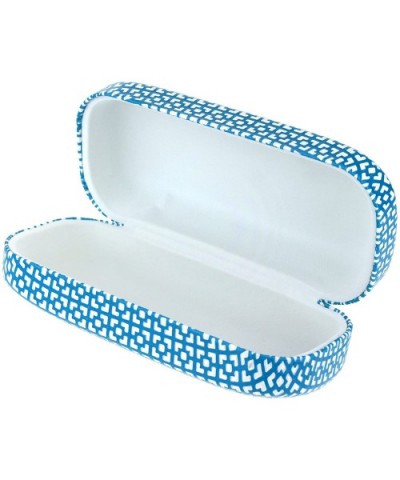 Sunglasses Glasses Protective Hard Case Square Lattice Pattern - Blue - CY186SX00G3 $8.27 Square