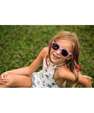 Bulk 12 Pack Neon Retro Sunglasses Unisex Adult Kids Party Favors Decor Glasses - Kids Pink - C618R75WYTS $10.12 Sport