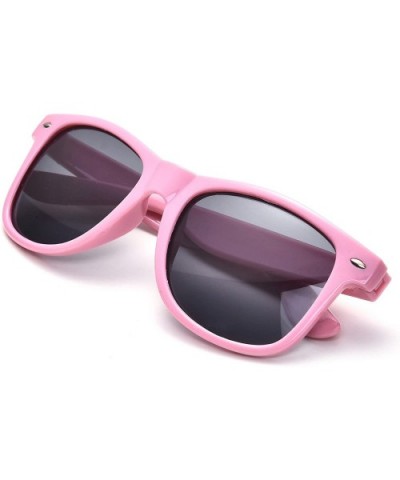 Bulk 12 Pack Neon Retro Sunglasses Unisex Adult Kids Party Favors Decor Glasses - Kids Pink - C618R75WYTS $10.12 Sport