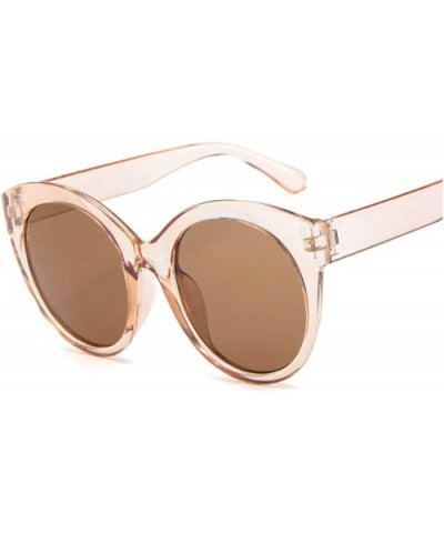 Summer Cat Eye Round Sunglasses Women Brand Designer Transparent Shades Sun Glasses Female Cool Color UV400 - CB18W789C9O $5....