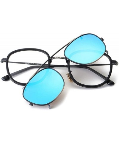 Sunglasses square sunglasses multi purpose equipped - Gold Frame Dark Green - C818X9IWLY3 $53.85 Square