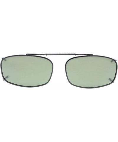 Metal Frame Rim Polarized Lens Clip On Sunglasses 55mm Wide x 36mm Height Millimeters - C62-g15 - C118ITRDS93 $13.00 Round