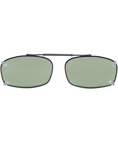 Metal Frame Rim Polarized Lens Clip On Sunglasses 55mm Wide x 36mm Height Millimeters - C62-g15 - C118ITRDS93 $13.00 Round