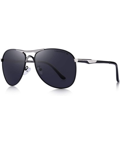 Men Classic Pilot Sunglasses HD Polarized Shield Sunglasses for Mens Driving UV400 Protection S8175 - CQ12FZ13M91 $14.29 Aviator