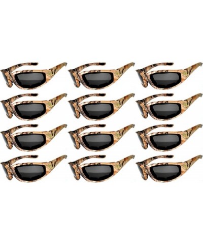 12 Motorcycle CAMO Padded Foam Sport Glasses Polarized Smoke Lens Sunglasses - 12-moto-polarized-camo3 - CQ18DRDG0MD $47.10 S...