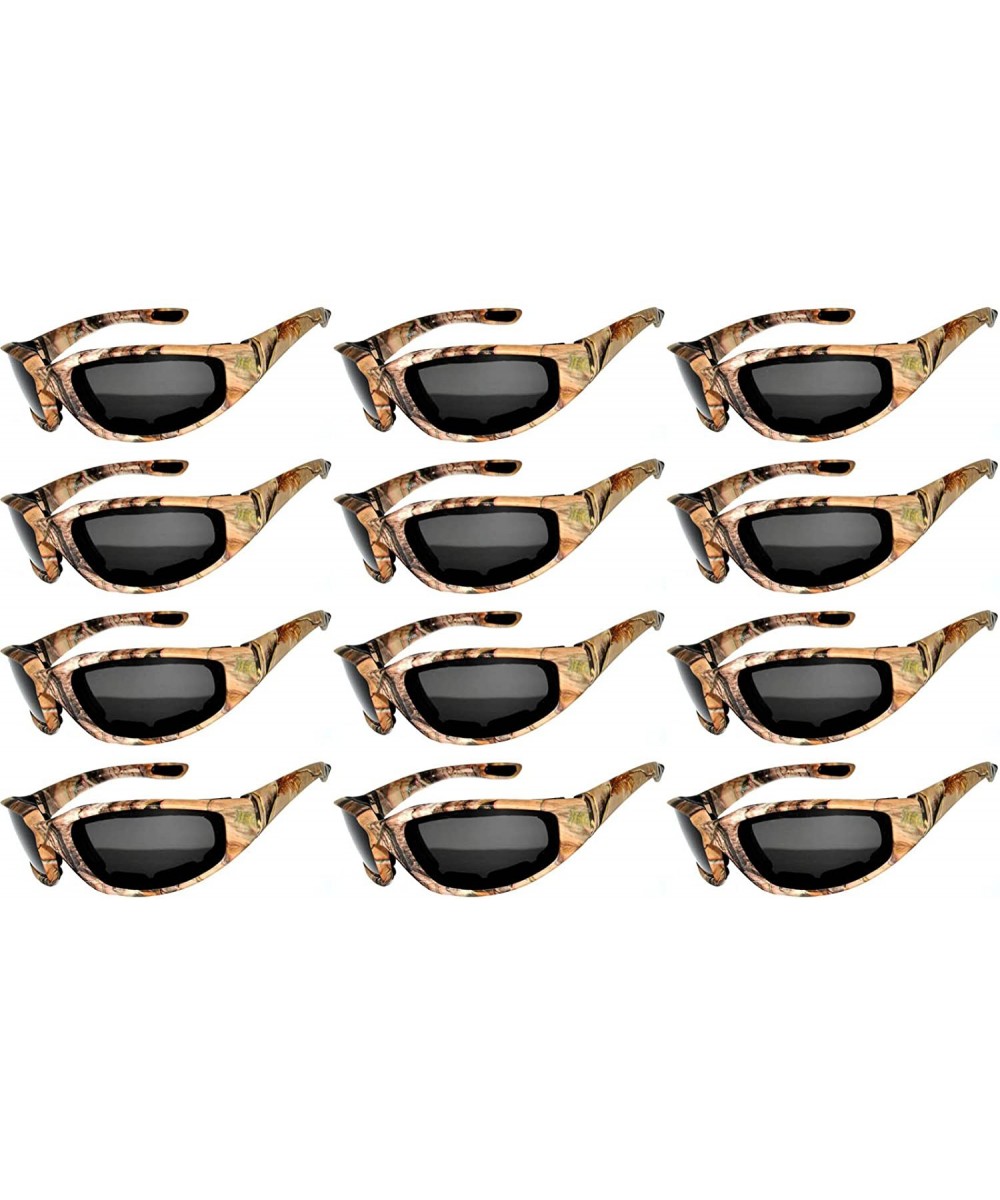 12 Motorcycle CAMO Padded Foam Sport Glasses Polarized Smoke Lens Sunglasses - 12-moto-polarized-camo3 - CQ18DRDG0MD $47.10 S...