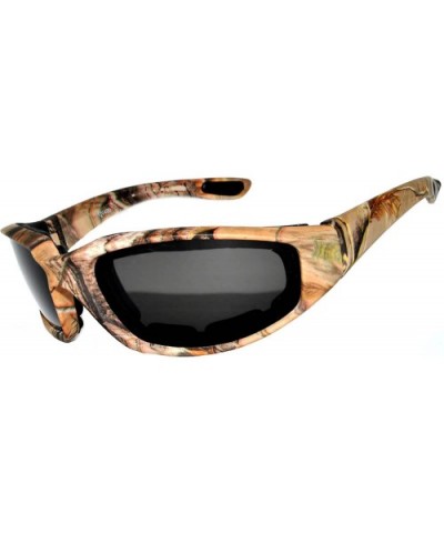 12 Motorcycle CAMO Padded Foam Sport Glasses Polarized Smoke Lens Sunglasses - 12-moto-polarized-camo3 - CQ18DRDG0MD $47.10 S...