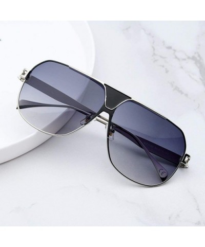 2019 new men's classic fashion sunglasses- large frame sunglasses - A - C718SCA6KDY $40.17 Aviator