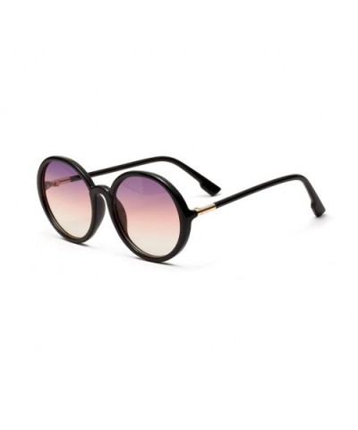 1Pair Semi-metal Round Sunglasses Driving Shades Sun Glasses Gift for Friends - Multi-color - C5199QHQXNL $14.26 Oversized