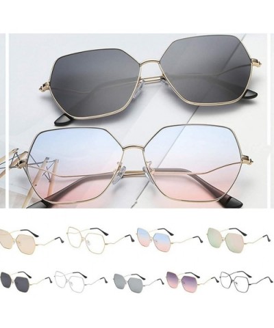 Fashion Irregular Shape Sunglasses Glasses Vintage Retro Retro Vintage Narrow Cat Eye Sunglasses for Women - C41907420QM $6.0...