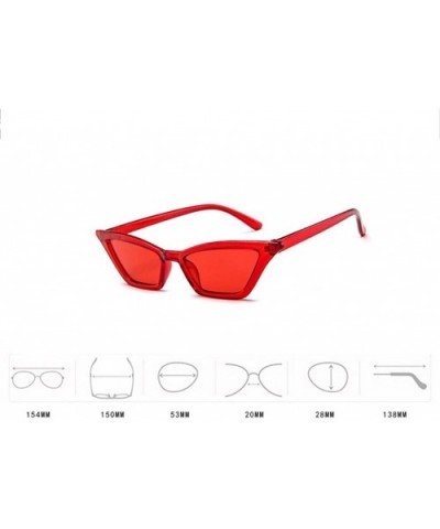 Women Polarized Sunglasses Mirrored Lens Fashion Cat Eye Goggle Eyewear Sunglasses - Purple - CG18TQY7NCQ $5.00 Cat Eye