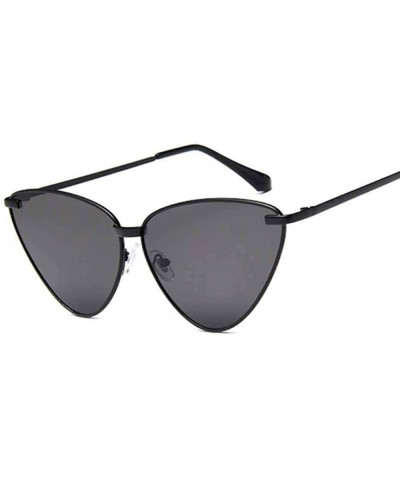 Cat Eye Sunglasses Women Vintage Retro Ladies Brand Designer Sun GoldTransPink - Silversilver - CO18Y6SWDGL $5.69 Cat Eye