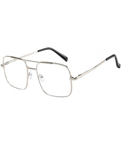 Polarized Sunglasses for Women - Vintage Glasses Metal Square Frame UV Protection Oversized Aviator Glasses - CU196NAGKRH $6....
