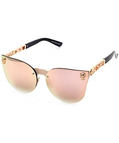Man and woman Metal sunglasses Oval glasses - C3 - C618CAQ56TG $7.45 Oversized