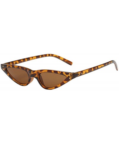 Sunglasses Transparent Polarized Protection - Coffee - CD18UWSXRH3 $6.43 Cat Eye