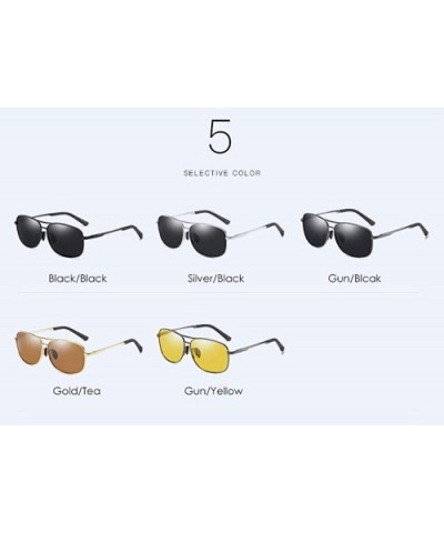 Sunglasses Men's Polarized Sunglasses Antiglare Night Vision Brightening Driving Sunglasses - A - C318QO3SMEY $23.14 Aviator