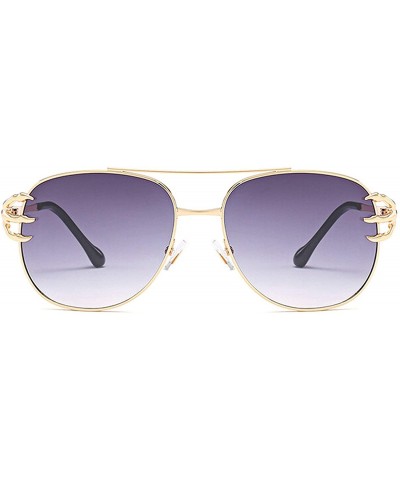 Vintage Classic Retro Claw Sunglasses for Women Metal PC UV400 Sunglasses - Gray - C618SZUDIXT $19.77 Oversized