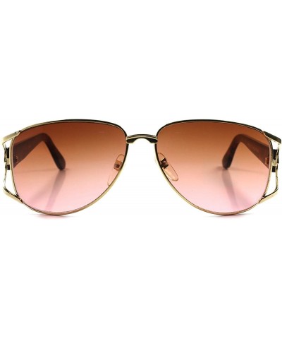 Oversized Two Tone Lens Gold Tortoise Womens Sunglasses - CR18023K72C $9.36 Aviator