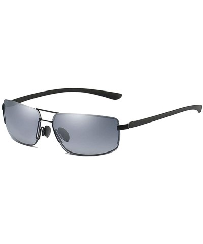 Ultra Lightweight Sunglasses for Men- Polarized UV 400 Protection - Black - CX18TD83XQ0 $34.47 Rimless