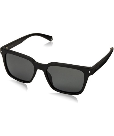 Pld6044/S Rectangular Sunglasses - Black - CA180Z5XEQL $39.25 Rectangular
