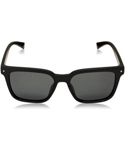 Pld6044/S Rectangular Sunglasses - Black - CA180Z5XEQL $39.25 Rectangular