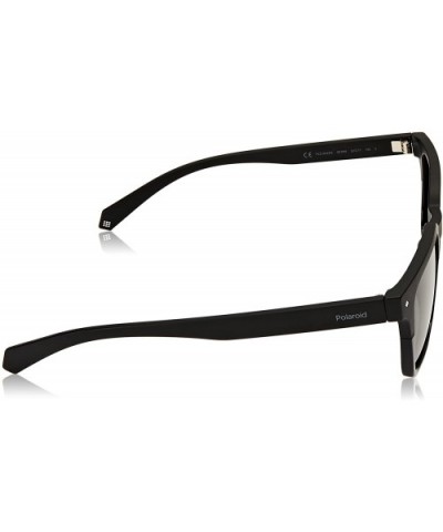 Pld6044/S Rectangular Sunglasses - Black - CA180Z5XEQL $39.25 Rectangular