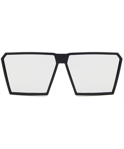 Unisex Sunglasses Fashion Black Grey Drive Holiday Square Non-Polarized UV400 - Bright Black White - CP18RLTTCCX $5.53 Square